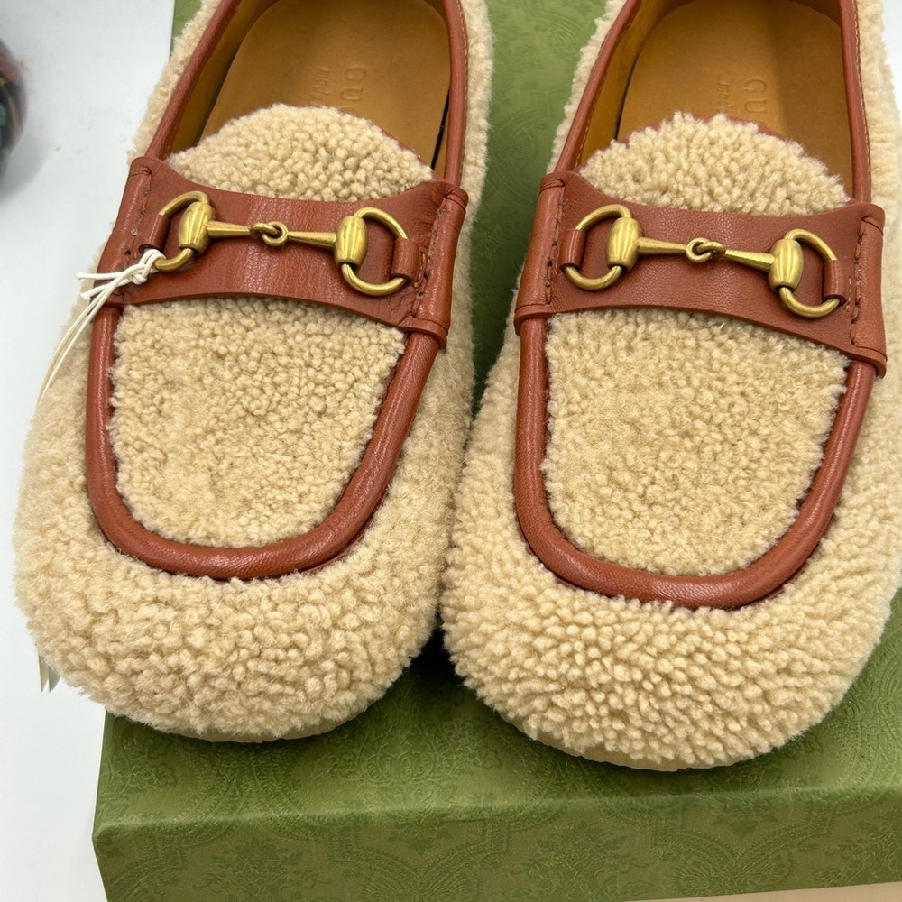 Men's Gucci, Fria horse bit wool loafers size 9.5 made in Italy - Picture 9 of 10
